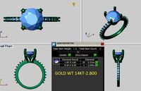 classic solitaire engagement ring | 3D