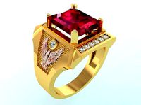 Eagle Rings - Mens Ring - N 2689  | 3D
