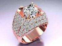 Diamond Rings - Mens Rings - N 3147 | 3D