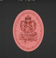 Lord Ganesh Ji Coin Relief Sculpture Design | 3D