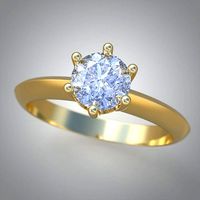 Diamond ring 0240 3D printable model | 3D
