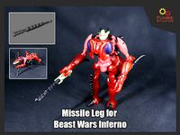 Missile Legs for Transformers Beast Wars Inferno | 3D