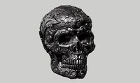 Ornament skull a11 3d print model | 3D