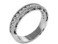 Round Diamond stone ring 2626 3D print model | 3D