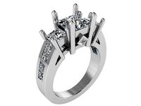 3-Stone Diamond ring 2611 3D print model | 3D