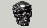 skull robot head a13 3d print model | 3D