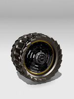 Heavy Duty Sci Fi Wheels and Tires or Tracks | 3D