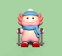 Axolotl Ski | 3D