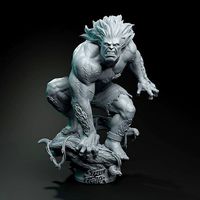 Blanka Street fighter statue  | 3D