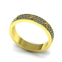 Ring Wedding Band 23mm Model 2097 | 3D