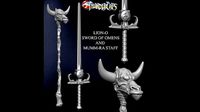 THUNDERCATS SWORD OF OMENS AND MUMM RA STAFF | 3D
