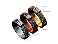 Double row Diamond and baguette band Us sizes 6 7 8 | 3D