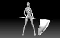 FORMULA ONE GIRL FLAG 4 | 3D