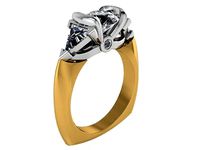 Round Diamond ring 2230 3D print model | 3D