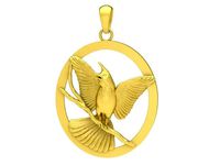 bird pendant red whiskered pendant 3916 | 3D