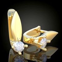 Exclusive Earrings model 3D printable model 0150 | 3D