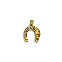 Horse Horseshoe Pendant | 3D