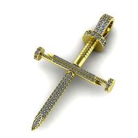 Pendant cross nail 75mm Model 2074 | 3D