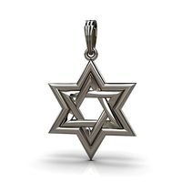 Pendant Star of David | 3D