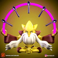 MEGAALAKAZAM POKEMON | 3D