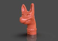 Stylized Xoloitzcuintle Bust | 3D