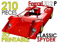 Ferrari 312 P Spyder Classic - Car Kit | 3D