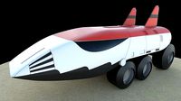 Saber Rider - Red Fury Racer | 3D