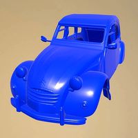CITROEN 2CV 1970 PRINTABLE CAR BODY | 3D