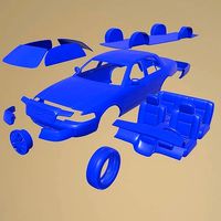 FORD CROWN VICTORIA 2005 PRINTABLE CAR IN SEPARATE PARTS | 3D