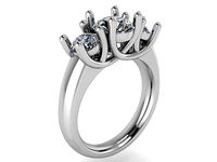 3-Stone Diamond ring 2122 3D print model | 3D