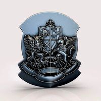 coat of arms pegasus | 3D