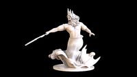 King Merman Statue | 3D