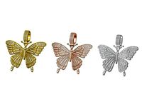 Iced Butterfly Pendant Charm HIP HOP | 3D