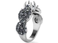 Milgrain Diamond ring 2050 3D print model | 3D