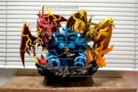 Yu-gi-oh Yugi and Egyptian Gods Fan Art Statue 3d Printable | 3D