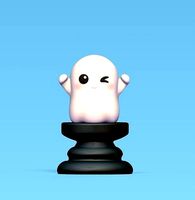 Halloween Chess - Ghost | 3D
