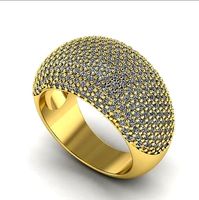 Womens ring with many stones Model 2026 | 3D