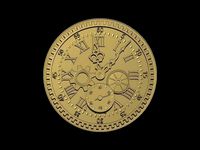Antique clock pendant | 3D