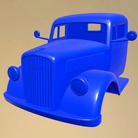 OPEL BLITZ 1940 PRINTABLE CABIN TRUCK BODY | 3D
