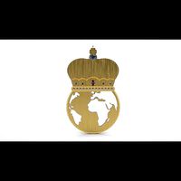 world-queen necklace pendant | 3D