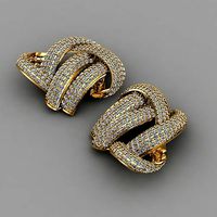 Stylish tops earrings daimond jewellery  for women | 3D