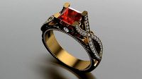 Red Diamond Ring | 3D