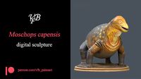 Moschops capensis - Statue fro 3D printing | 3D