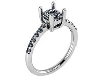 Fashion diamond ring 1931 3D print model | 3D