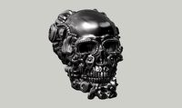 skull robot head a11 3D print model | 3D