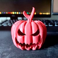 Jack-O-Lantern Light Candle Holder - Pre-Supported STL Files V3 | 3D