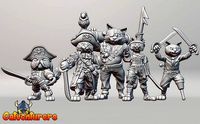 Feline Pirate Crew | 3D
