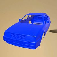 VOLKSWAGEN CORRADO G60 1988 PRINTABLE CAR BODY | 3D