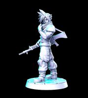 Cloud strife crisis core Final Fantasy 32mm Pre-supported | 3D