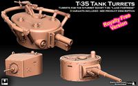 T35 Tank Turrets ROYALTY FREE VERSION | 3D